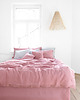 pościel Lniana Poszewka Na Kołdrę GUZIKI DUSTY PINK 3