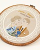 Ślub - inne Haft ślubny w tamborku 20 cm, indywidualna pamiątka ślubna, rocznicowa 51 2