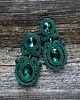 kolczyki soutache Szmaragdowe - kolczyki sutasz 6