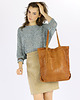 torby na ramię Miękka torba typu shopper z kieszeniami  - brąz camel 1