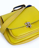 torby na ramię Teczka teczuszka na ramię żółta SKÓRA NATURALNA 2