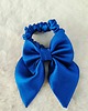 gumki do włosów Gumka jedwabna, scrunchie, frotka z kokardą królewski chaber 2