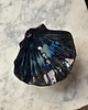 mydelniczki Ceramiczna Mydelniczka Handmade Muszelka Muszla z Odpływem Błękitna 2