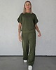 komplety damskie Chiara oversizowy komplet bezrękawnik i spodnie wide leg Khaki 4