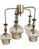 lampy wiszące Żyrandol kaskadowy mid-century modern VEB Narva Leuchten, Niemcy, lata 70. 2