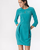 sukienki midi damskie Turkusowa sukienka tulipan 1