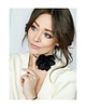chokery Czarny  choker kwiat z jedwabiu 1