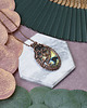 wisiory Miedziany wisiorek wire wrapping z labradorytem #458 3