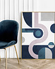 plakaty Plakat Blue Geo 1