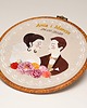 Ślub - inne Personalizowana pamiątka ślubna, haft w oprawie vintage 4