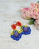 kolczyki soutache Tęczowe kolczyki sutasz 6