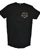 t-shirt damskie Czarny Długi T-shirt Pls Black 8