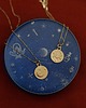 złote naszyjniki Księżyc amulet ze złoconego srebra na łańcuszku 5