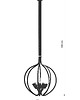 lampy wiszące Żyrandol do jadalni kula - tęczowy. 4