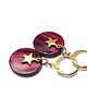 kolczyki z żywicy Alloys Collection Star /burgund/ - kolczyki 1