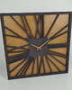 zegary Wielki zegar ścienny 50 cm czarny ( antracyt ) Rzymski Square 4