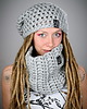 czapki damskie DreadLove Mono 04 - JASNA SZARA 3