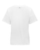 t-shirt damskie Biały T-shirt z cięciami bocznymi PLAIN 1