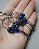 kolczyki z kamieniami Kolczyki Ring /midnight blue/  3