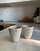 kubki i filiżanki Ceramiczny Zestaw 2 czarek Wabi Sabi o Organicznym Kształcie 7
