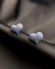 kolczyki z masy plastycznej Kolczyki Granite heart 4