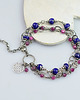 bransoletki z kamieni naturalnych Lapis lazuli z rubiny w srebrze - bransoletka 4