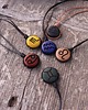 wisiory Naszyjnik znak zodiaku Strzelec - drewniany amulet zodiakalny 1