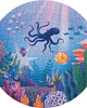 puzzle dla dzieci Puzzle 500 okrągłe "Sealife" by Gosia Zych w eco woreczku 1