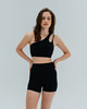 biustonosze damskie Stanik do jogi GLAM - black sky 1