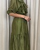 sukienki maxi damskie Sukienka falbanka Verde 1