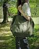 torby na ramię Lazy bag Pocket torba zielona bawełniana vegan 6