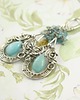kolczyki wire wrapping Korin  - srebrne kolczyki z amazonitem 3
