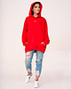bluza z kapturem damska Hoodie Oversize Red 1