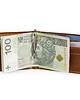 portfele męskie Męski brązowy portfel slimwallet ORLOVSKY W04 z klipsem na banknoty 3