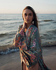 bluzki kimonowe damskie Kimono Bloom Turkus LONG 5