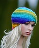 czapki damskie Czapka na drutach Colorfull 4