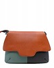 torby na ramię Kopertówka damska torebka skórzana pasek 4w1 obrotowa klapka OLIVKA 3