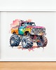 obrazy i plakaty do pokoju dziecięcego Plakat Monster Truck P196 1