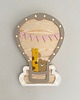 lampy do pokoju dziecka Lampka z drewna Balon różowy NINKI WOOD 8