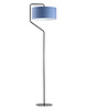 lampy do pokoju dziecka Miętowa lampa podłogowa do pokoju dziecka TESALLIA z tkaninowym abażurem 1