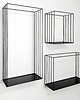 półki Komplet metalowych półek 3 szt. loft półki 4