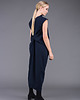 sukienki midi damskie Navy mary back knot dressi 8