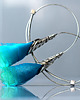 kolczyki wire wrapping Odjazdowe turkusowe kolczyki koła w stylu Art Nouveau 9