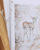 obrazy i plakaty do pokoju dziecięcego Lovely Fawn Poster White / caramel 3
