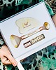 akcesoria dla niej CRYSTALLOVE Milky amber beauty set: roller do twarzy z bursztynu mlecznego + 1