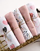 przewijaki i ręczniki dla dzieci Ulewajki pieluszki muślinowe 5-pak 39x39 cm PINK PASSION od BabyU 1