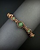 bransoletki wire wrapping Ozdobna bransoleta mankietowa z awenturynem 2