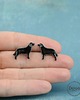 kolczyki ceramiczne Labrador mini pieski- ceramiczne kolczyki 2