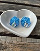 kolczyki - inne Niebieskie kolczyki geometryczne 1