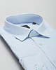 koszule męskie Koszula męska lniana lentini 00387 błękit classic fit 1